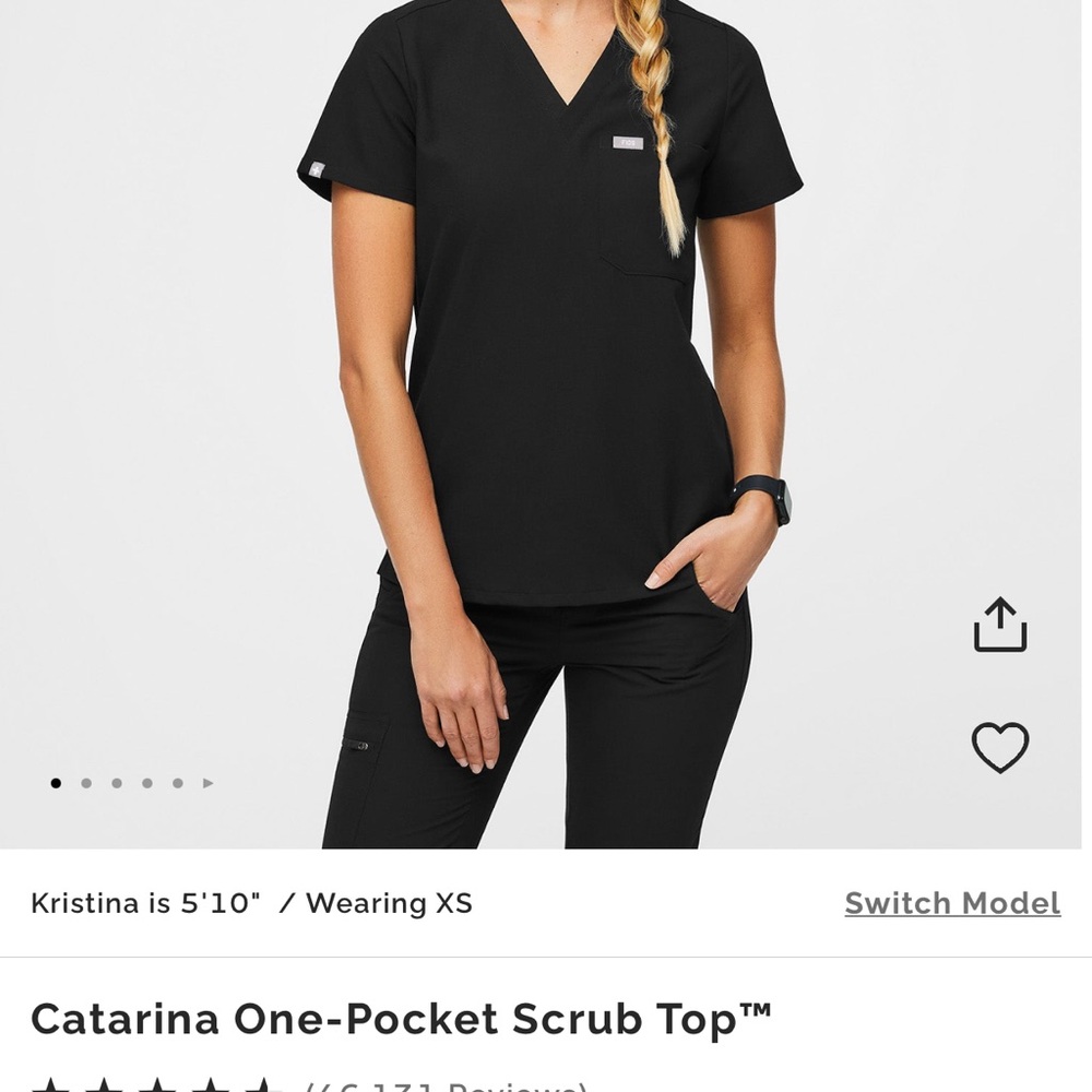 COPY - Figs scrub top